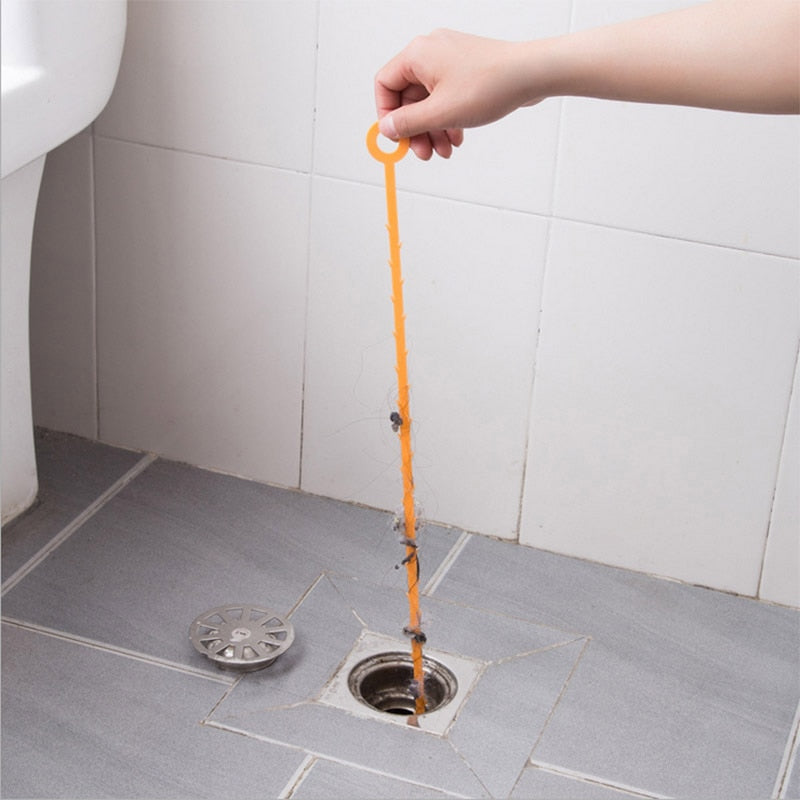 Hair Drain Unblocker and Collector for Bathroom Drain