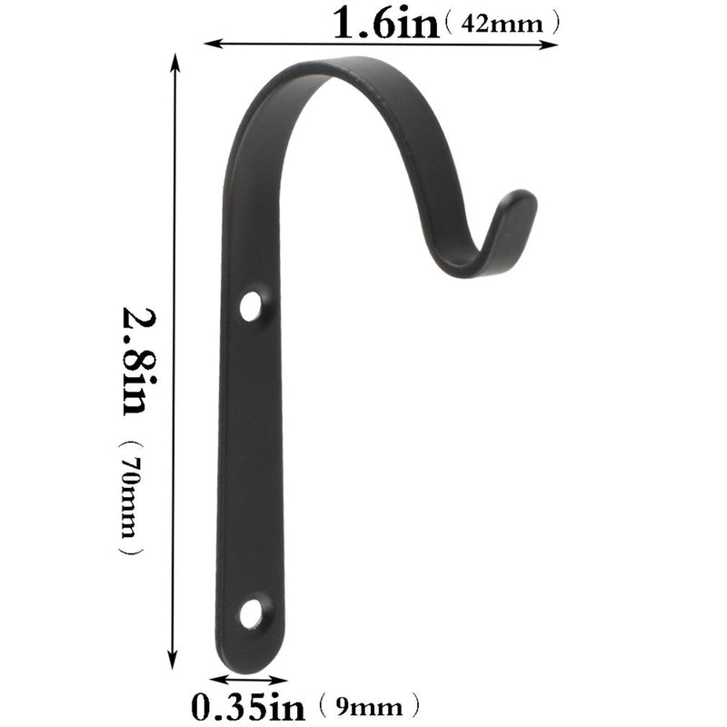 Metal J-Shaped Hanging Support Set